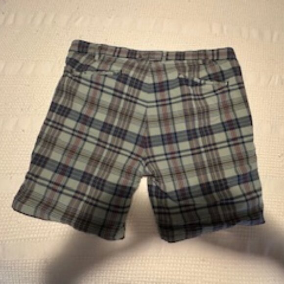 POLO Ralph Lauren Reversible Shorts (2-in-1) Solid Navy Blue and Checkered Blue - Picture 9 of 11